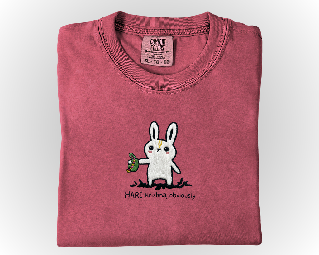 HARE Krishna Obviously EMBROIDERY