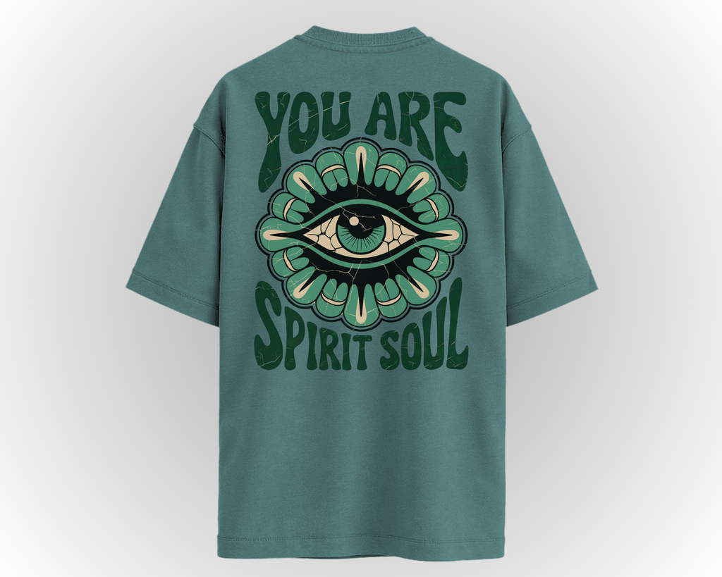 YOU ARE SPIRIT SOUL T-SHIRT - FRONT EMBROIDERY