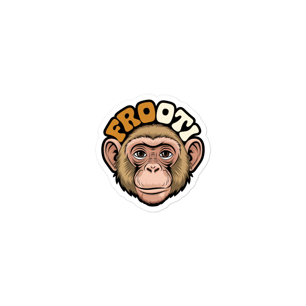 FROOTI MONKEY STICKER
