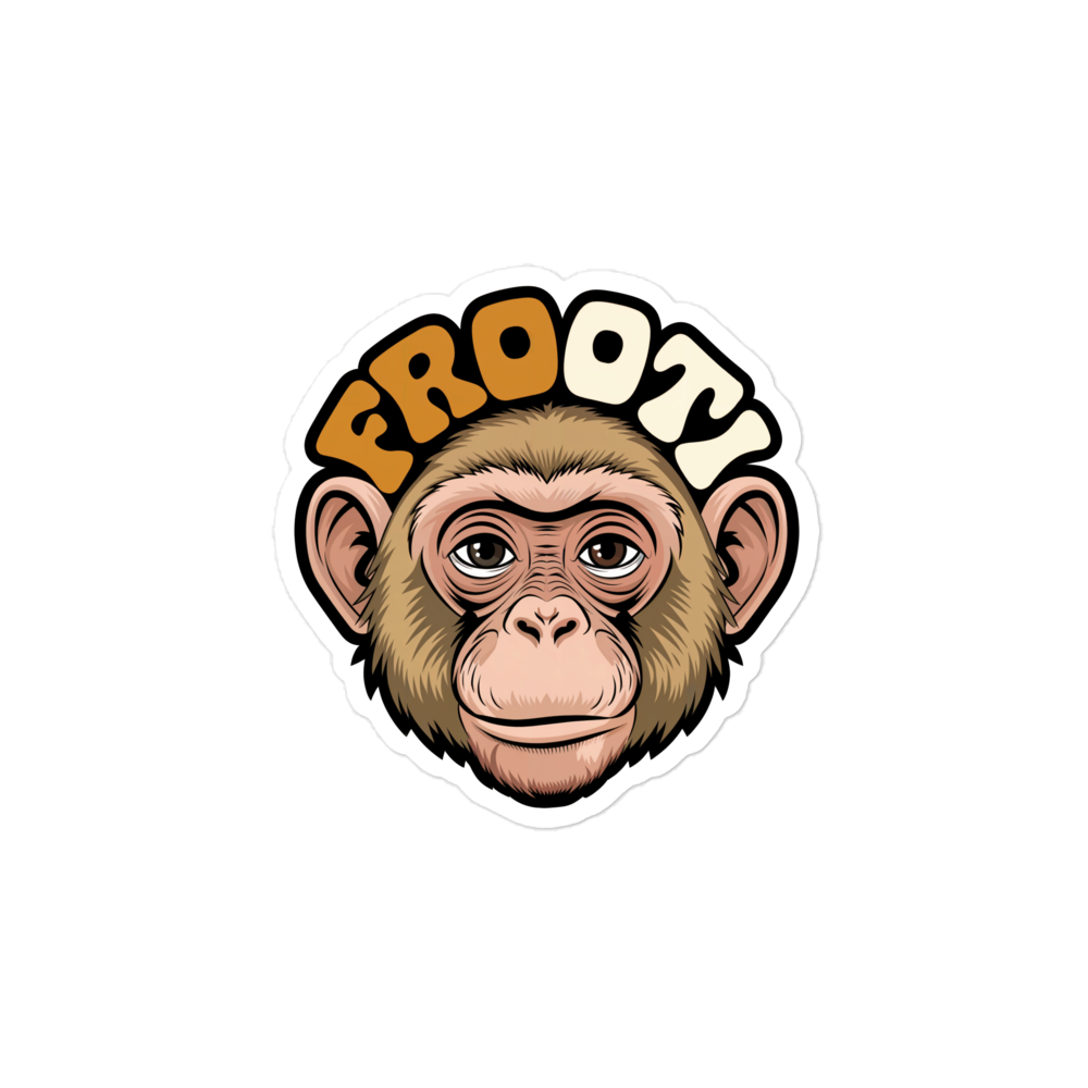 FROOTI MONKEY STICKER