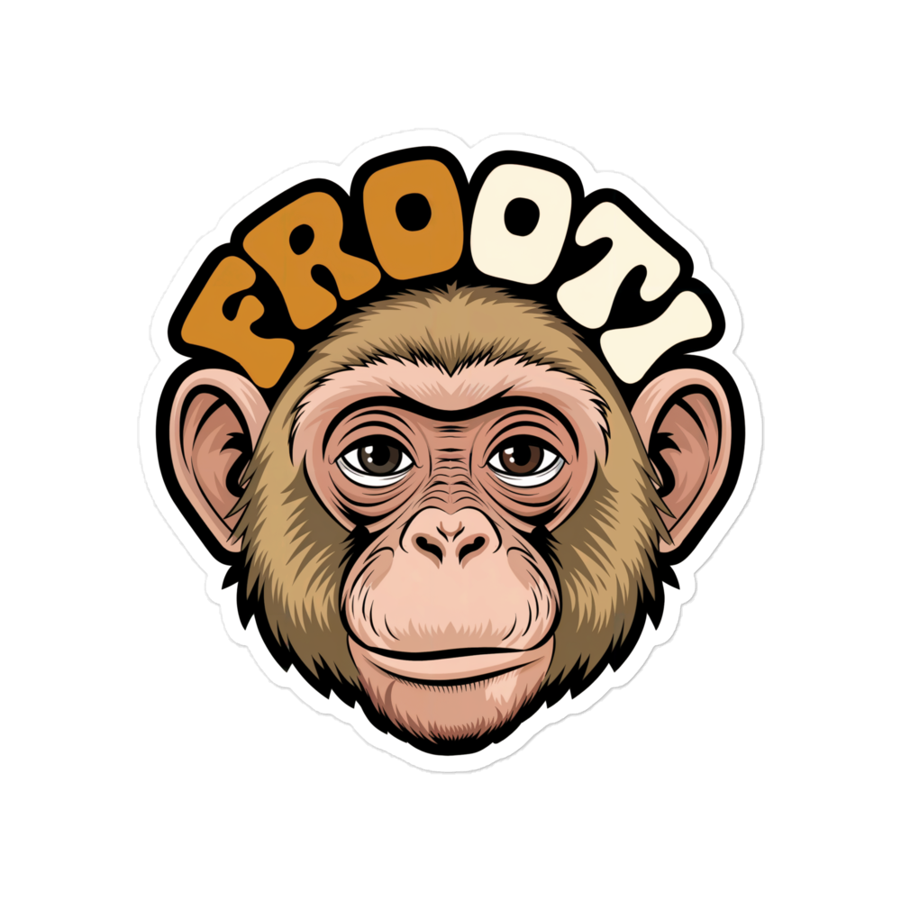 FROOTI MONKEY STICKER